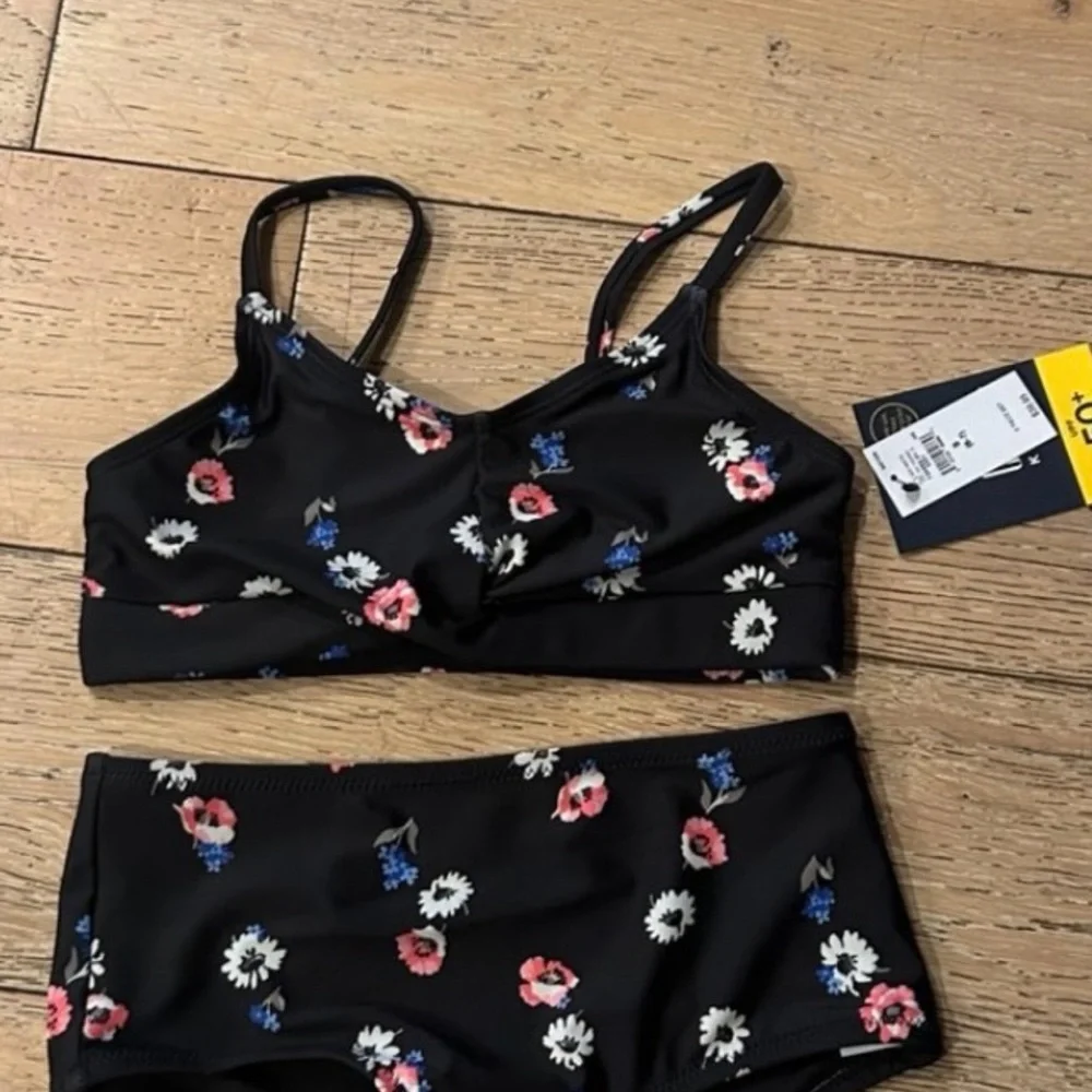 GAP Kids Black Floral Bikini
